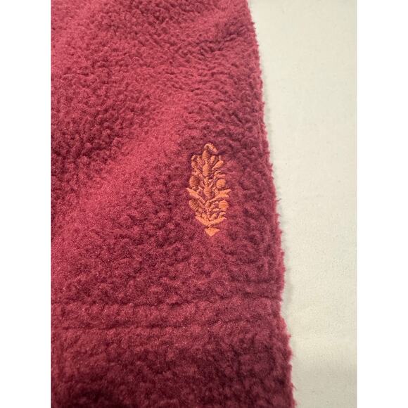 NEW Free People Movement x Hatch Hit The Slopes Fleece Jacket L Deep Maroon NWT - Picture 9 of 13